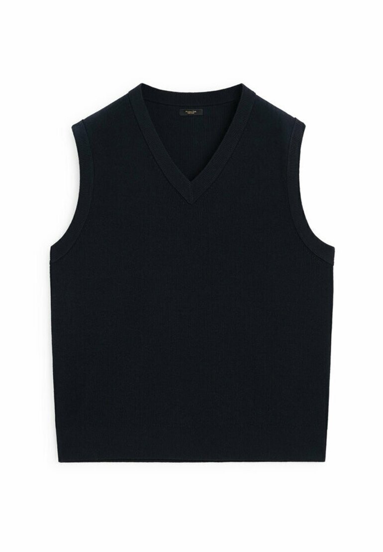 

Джемпер V-NECK Massimo Dutti, темно-синий