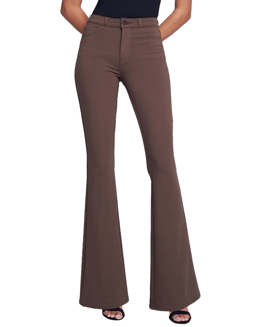 

L'AGENCE Marty High Rise Flare Jean, коричневый