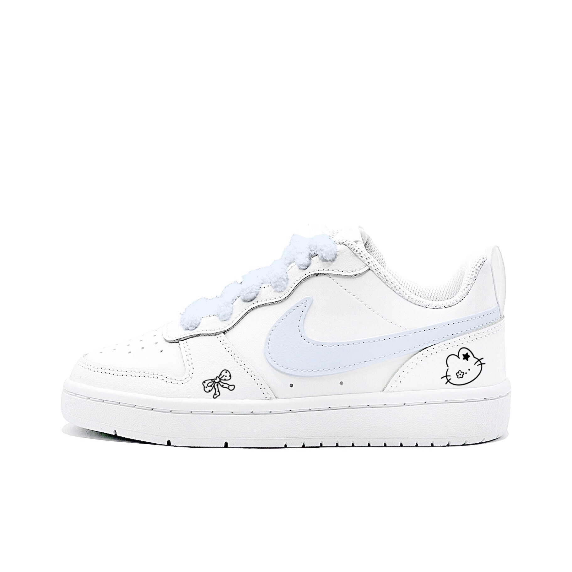 

Nike Court Borough Light Blue Cat Trail нескользящие низкие скейтборд кроссовки Light Blue детские