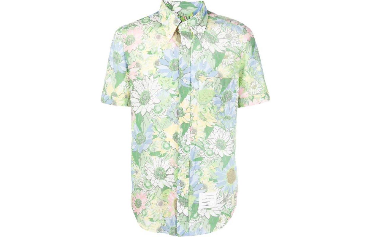 

Футболка мужская зеленая THOM BROWNE