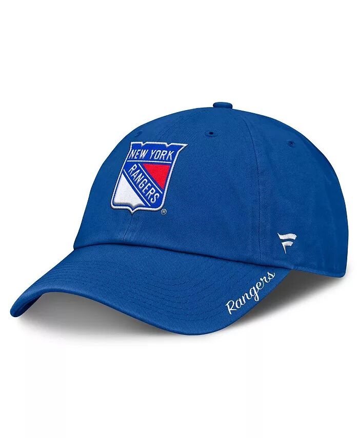 

Женская синяя бейсболка с логотипом New York Rangers Core с регулируемой высотой Fanatics