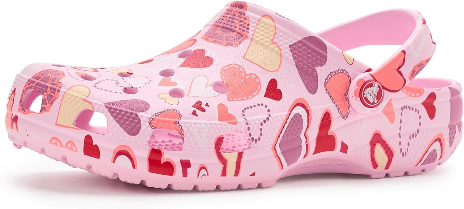 

Унисекс сабо Crocs Classic с графическим принтом, розовый