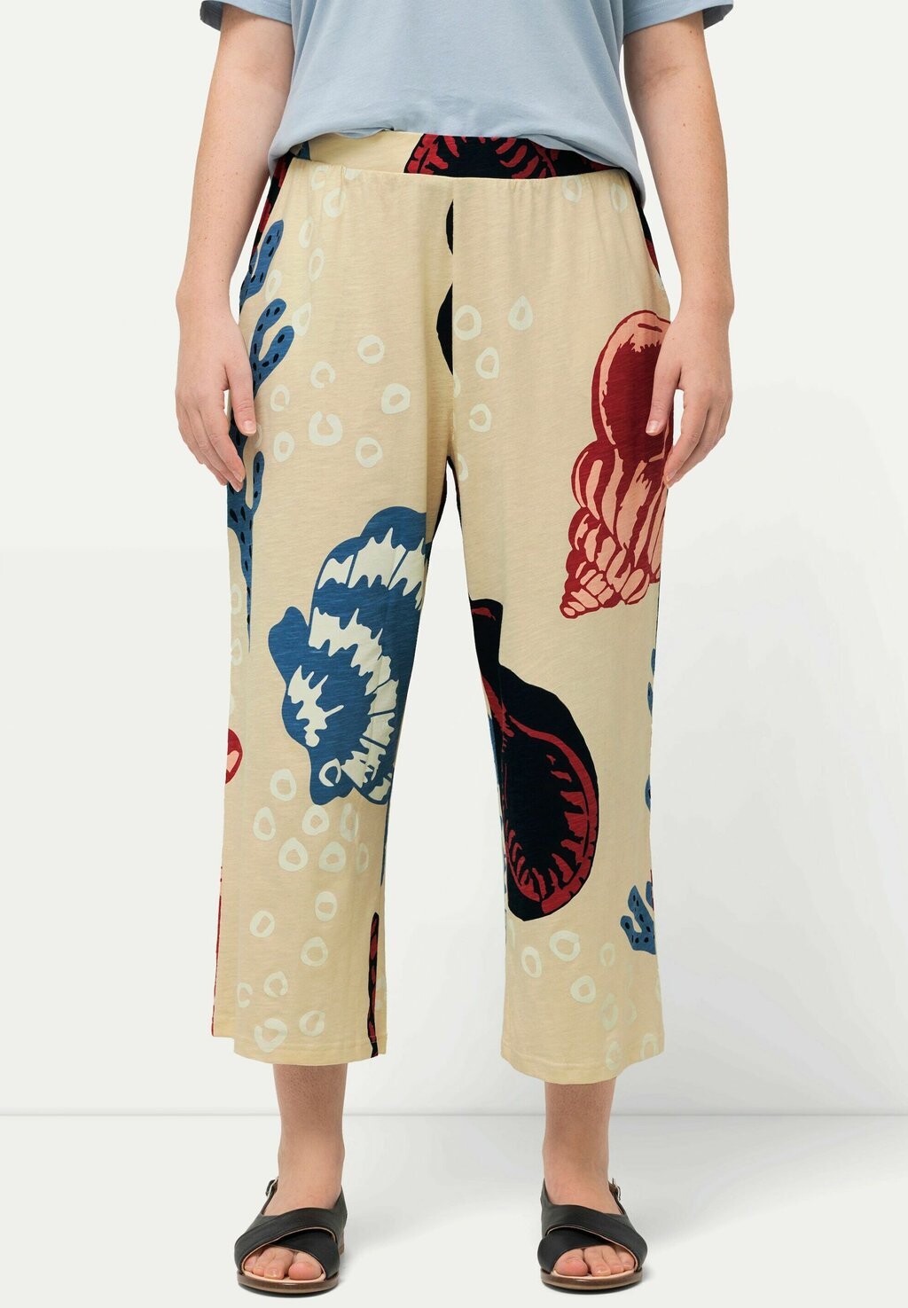 

Брюки WIDE LEG SEASHELL Ulla Popken, бежевый