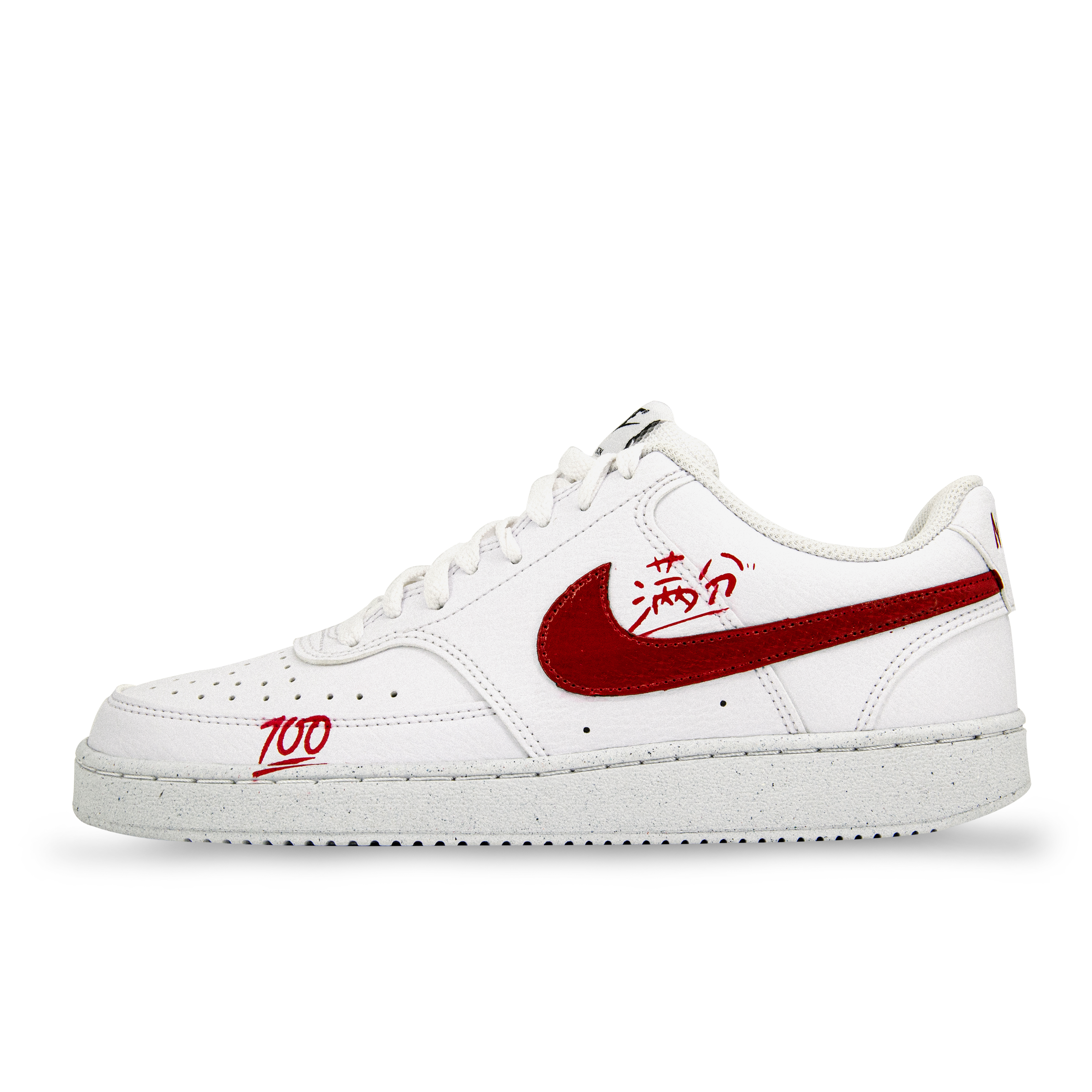 

Nike Кроссовки Court Vision 1 OIMG Manufacturing Coverage с низким верхом, нескользящие, мужские, красные, белые