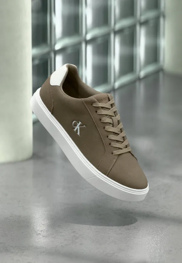 Классические кроссовки на шнуровке с чашеобразной подошвой Calvin Klein Jeans, Desert Taupe/Bright White
