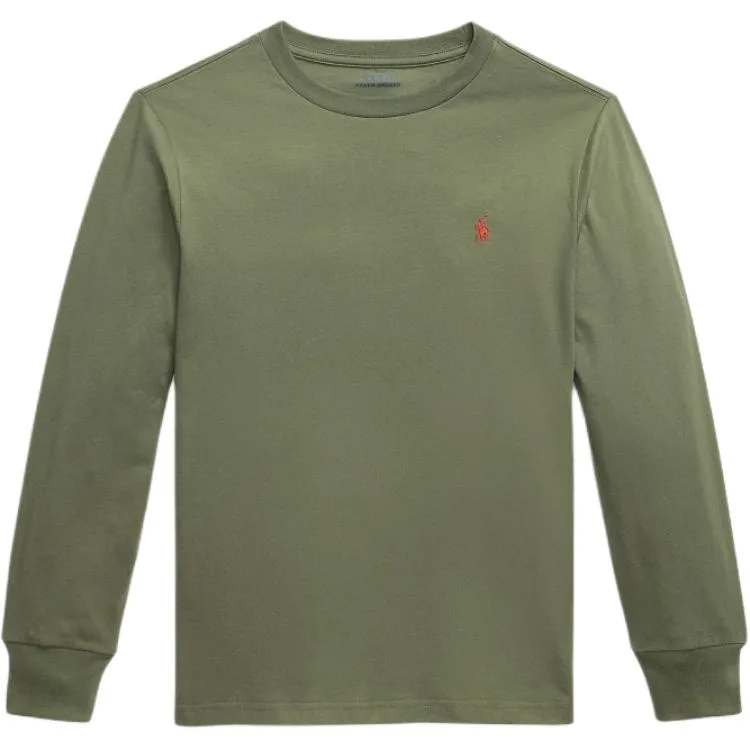 Футболка детская Polo Ralph Lauren, оливково-зеленый — фото 3