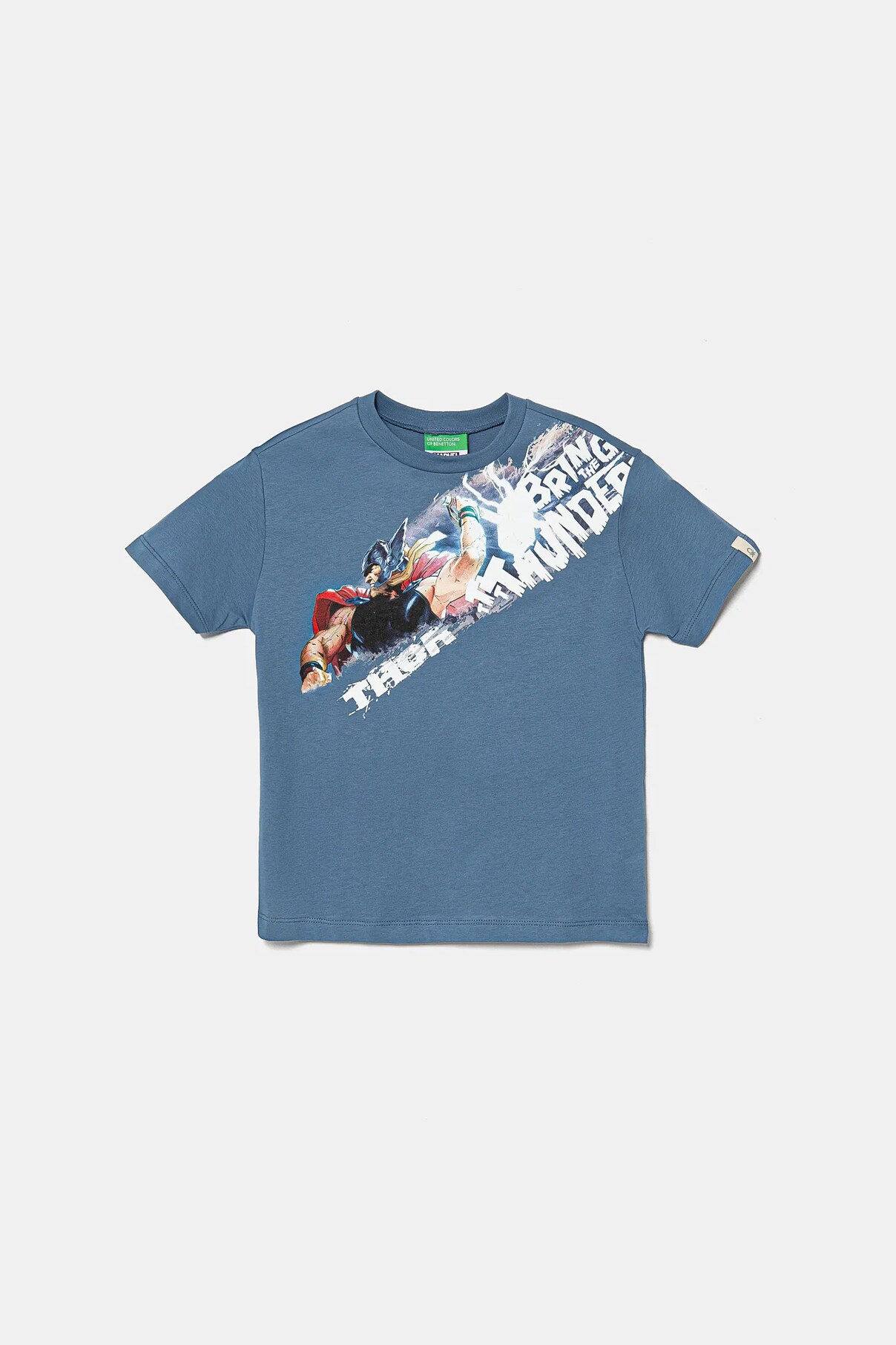

Футболка хлопковая детская x Marvel United Colors Of Benetton, синий