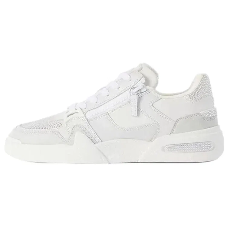 Кроссовки Giuseppe Zanotti GZ Ghost Low Top Серо-белые