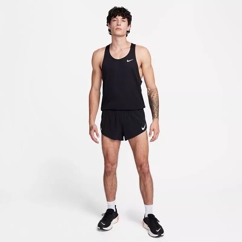 Мужские шорты с короткой подкладкой Nike Dri-FIT ADV AeroSwift 2 дюйма, черный — фото 2