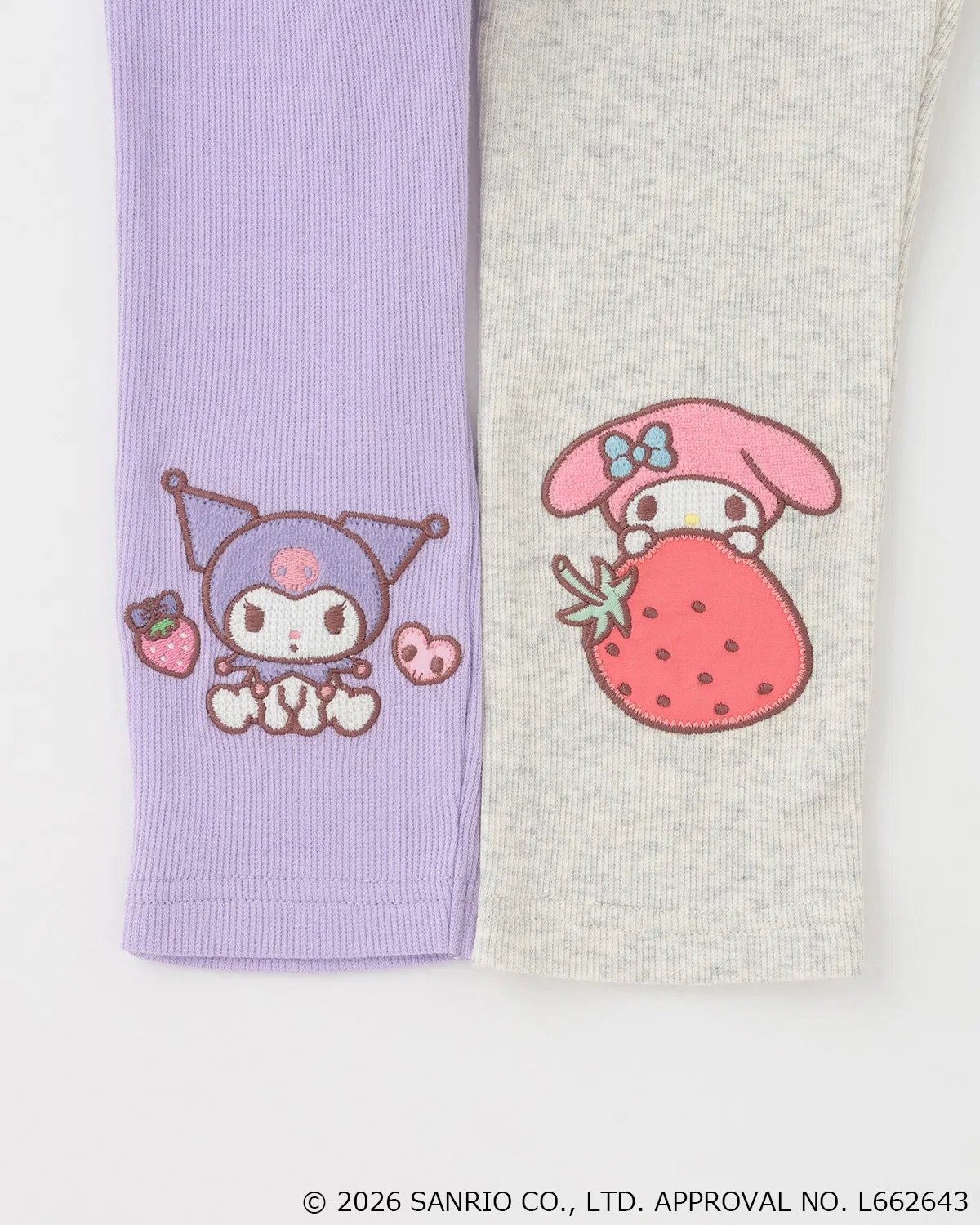 Леггинсы с вышивкой Sanrio Characters, лавандовый — фото 4