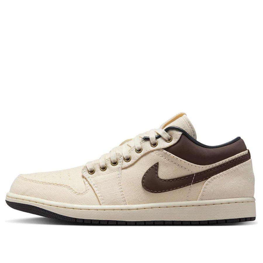 

Кроссовки Air Jordan 1 Low Premium 'Pale Ivory Off Noir Baroque Brown', бежевый
