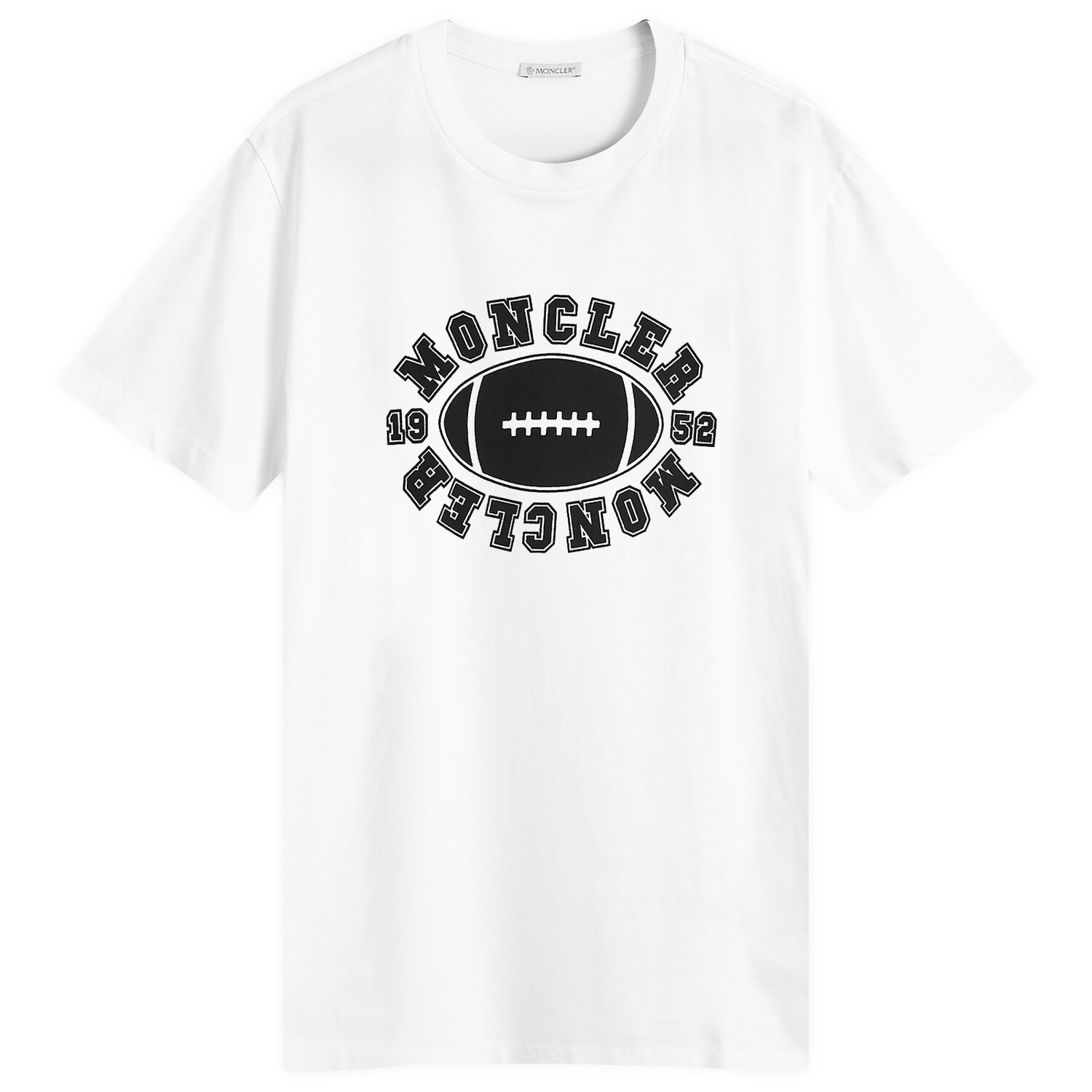 

Футболка Moncler 1952 Football T-Shirt, белый
