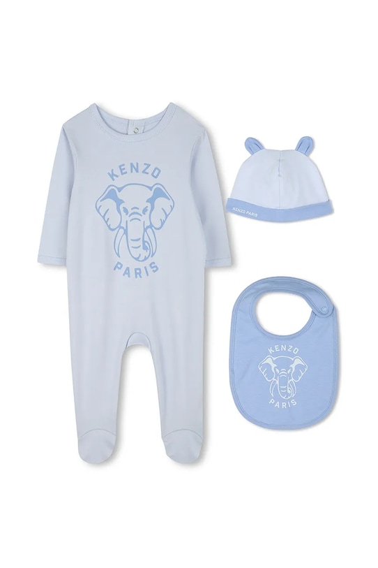 

Детский хлопковый комбинезон Kenzo Kids, синий