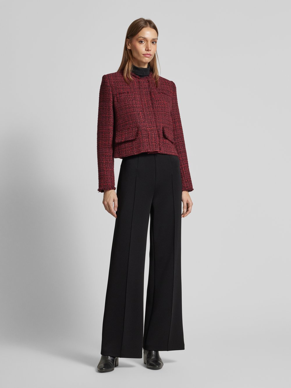 

Широкие брюки с фиксированными складками Calvin Klein Womenswear, черный
