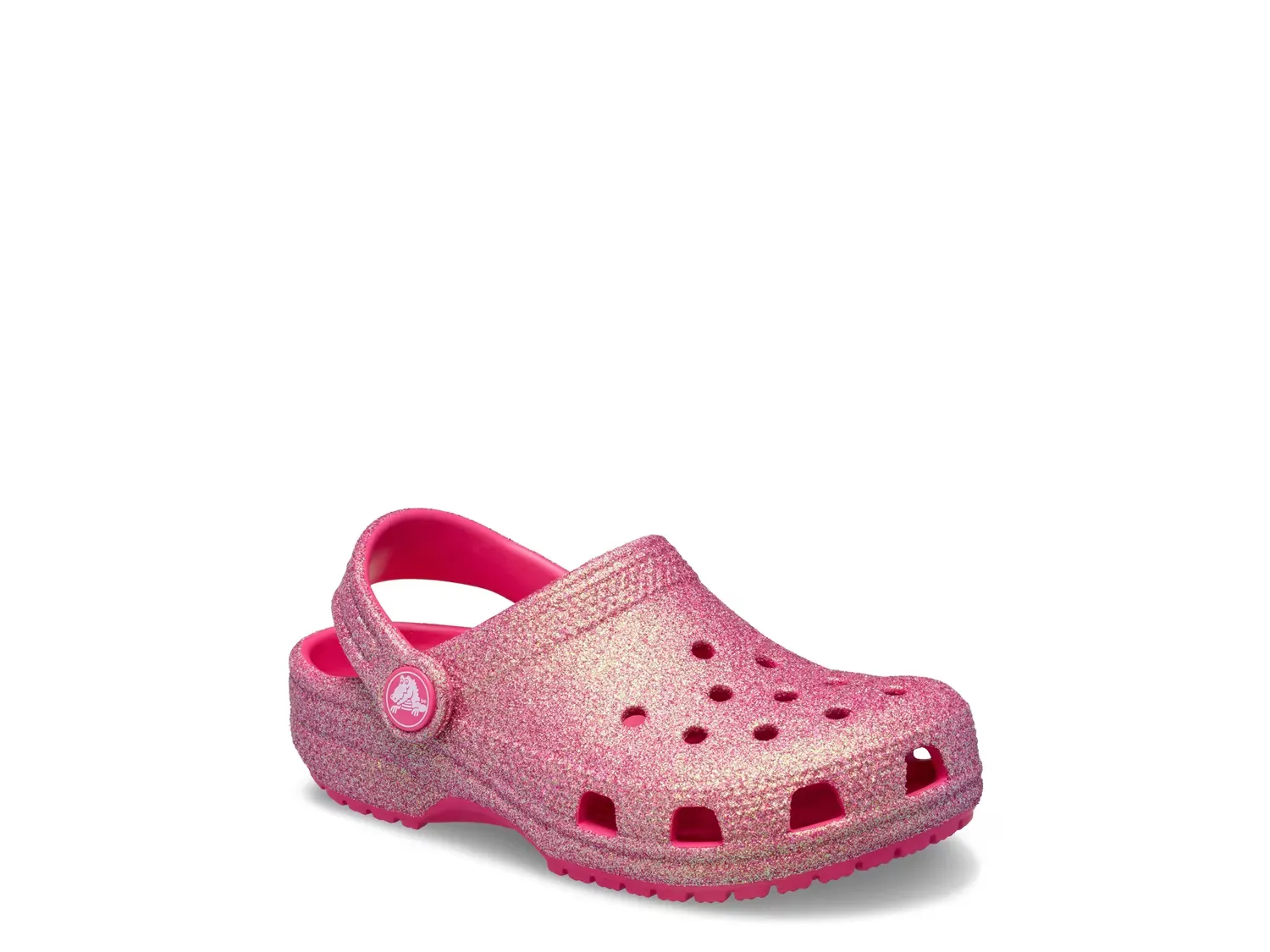 

Классические блестящие сабо - детские Crocs, Pink Glitter