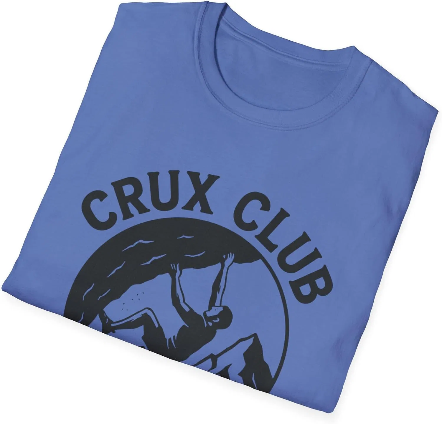 Мужская футболка с принтом Crux Club Gildan 64000, Iris — фото 4