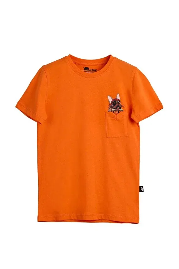 Детская футболка с принтом Gotcha Bad Bear, Orange