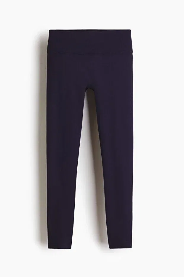 Детские спортивные леггинсы для девочек скинни Softmove H&M, Navy Blue