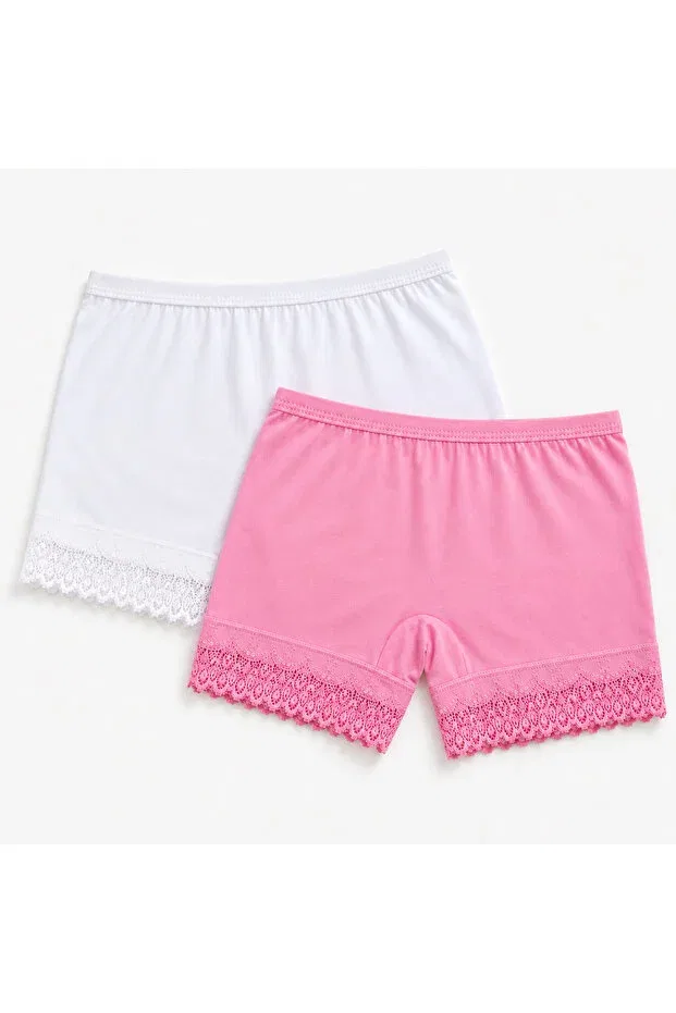 Детские боксеры для мальчиков хлопковые 2-pack Basics Diamond Outlet, White And Pink — фото 2