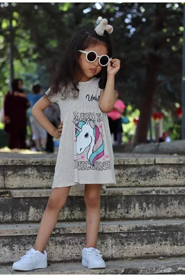Детское платье для девочек с коротким рукавом Unicorn Stone Color Ardenkids, Multicolored
