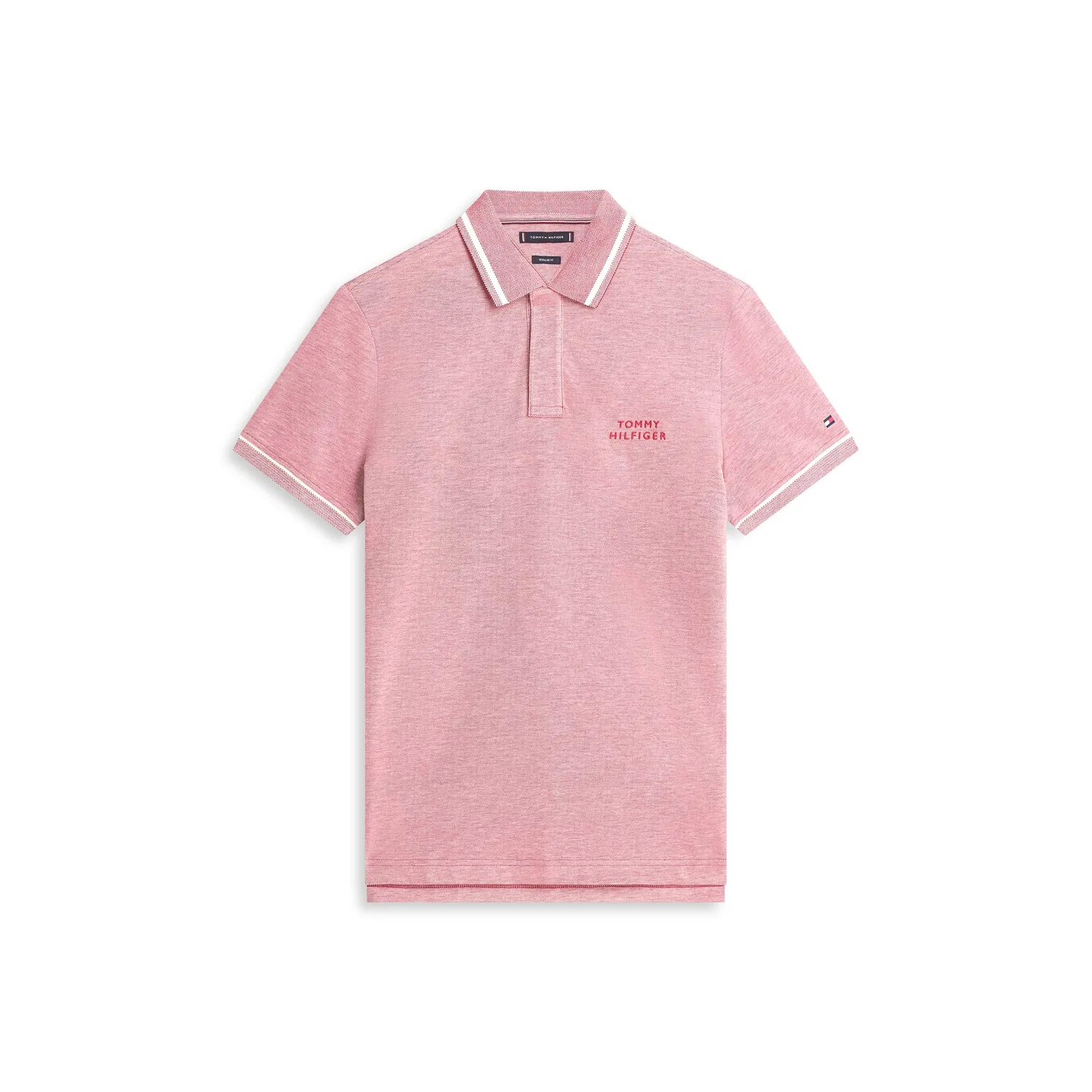 Мужское поло Regular fit с короткими рукавами Tommy Hilfiger, Regatta Red/White — фото 4
