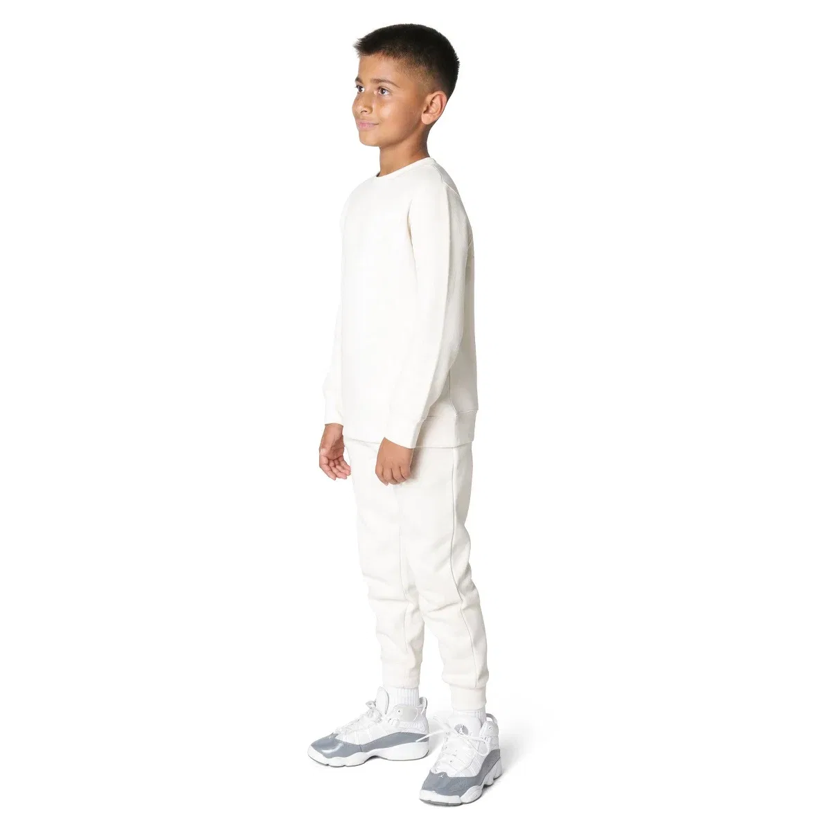 Детская толстовка с капюшоном из флиса Everyday Kids, Off-White — фото 3