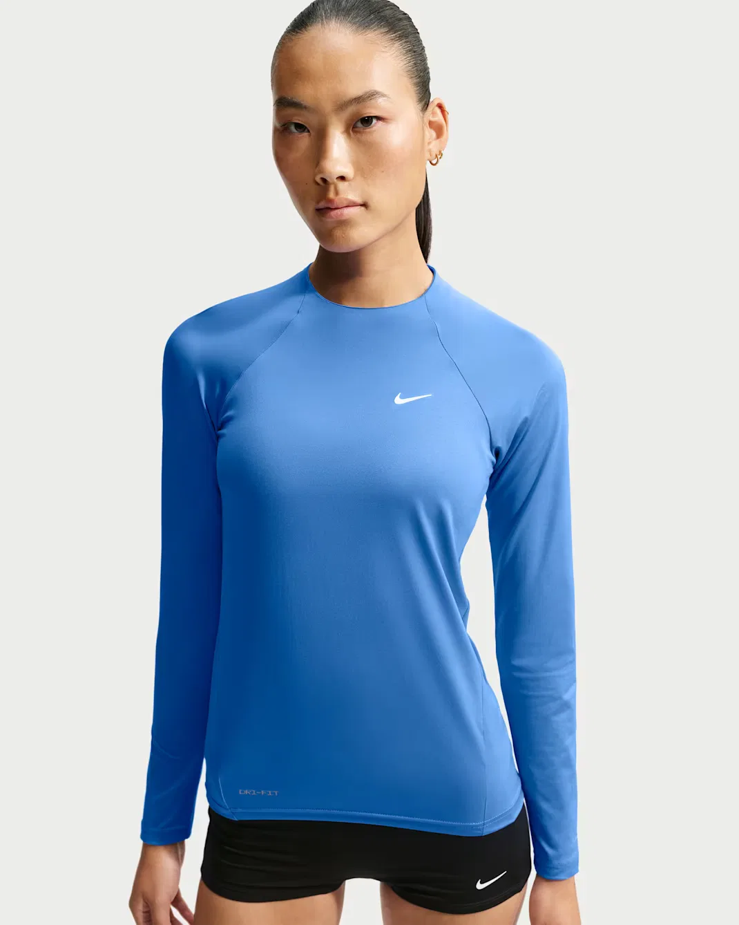 Женская футболка с длинными рукавами Dri-FIT UV Nike Swim Hydroguard, Blue Crystal