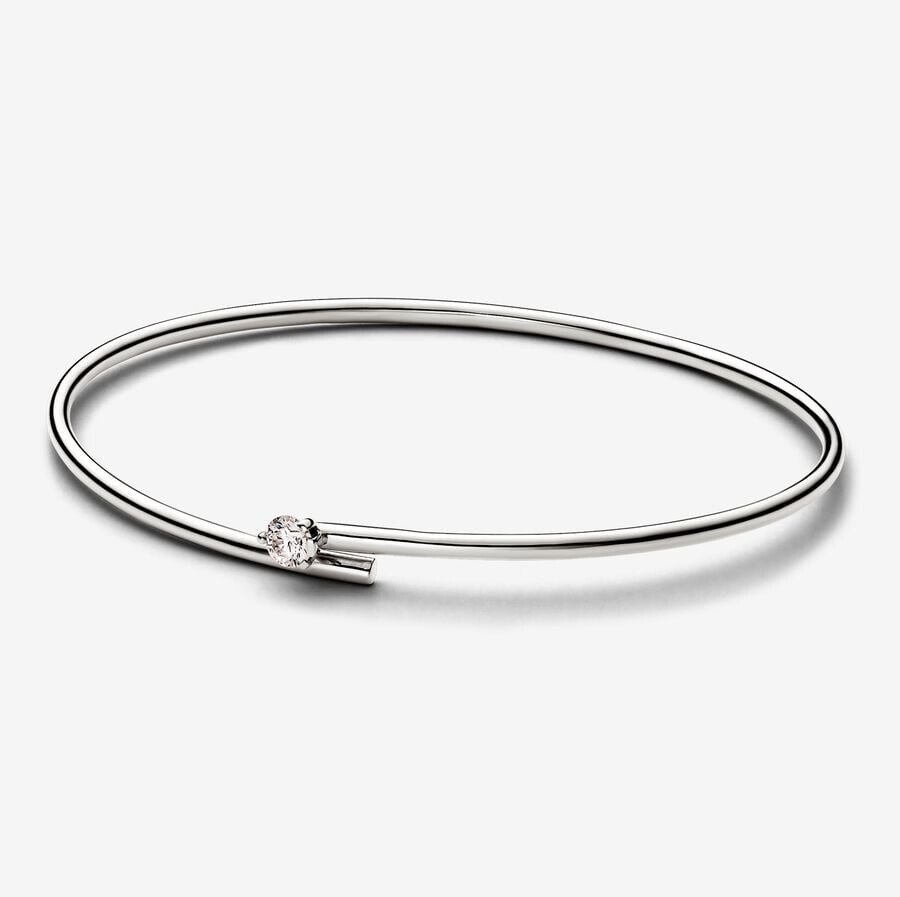 

Браслет Pandora Nova Lab-grown Diamond Open, белое золото/бриллиант
