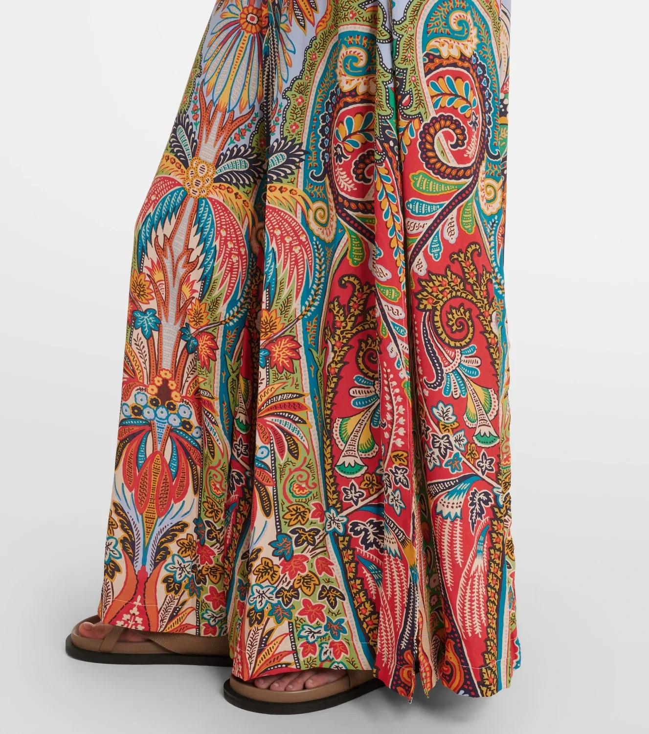 Широкие брюки пэйсли ETRO, мультиколор — фото 4