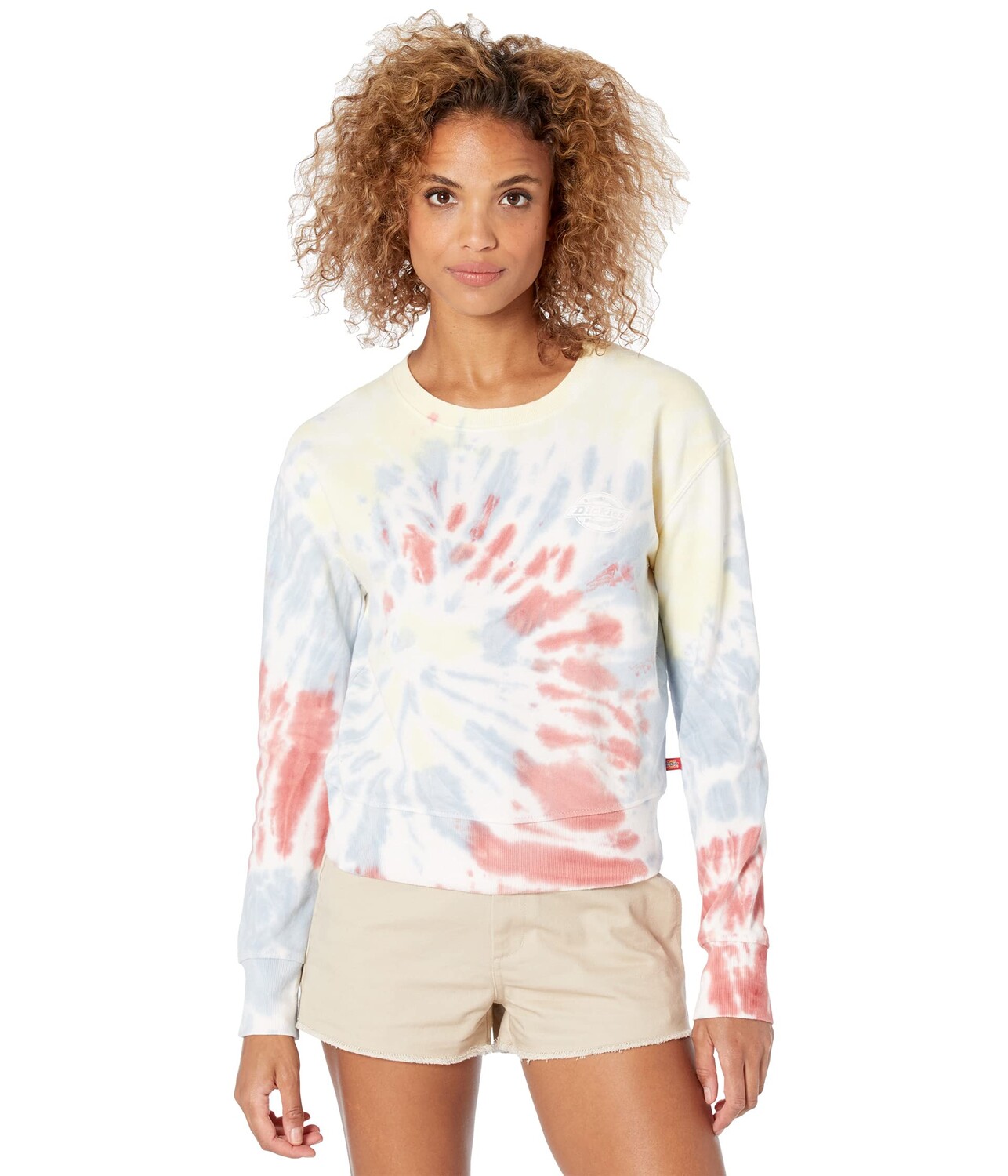 

Худи Dickies Juniors, Crop Crew Sweatshirt TieDye, Белый, Худи Dickies Juniors, Crop Crew Sweatshirt TieDye