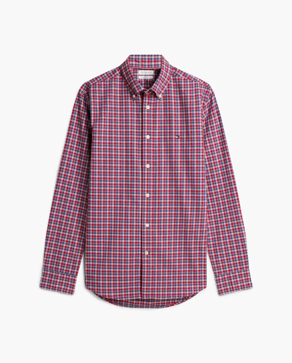 Мужская рубашка с принтом, Popelín, Tommy Hilfiger, мультиколор — фото 4
