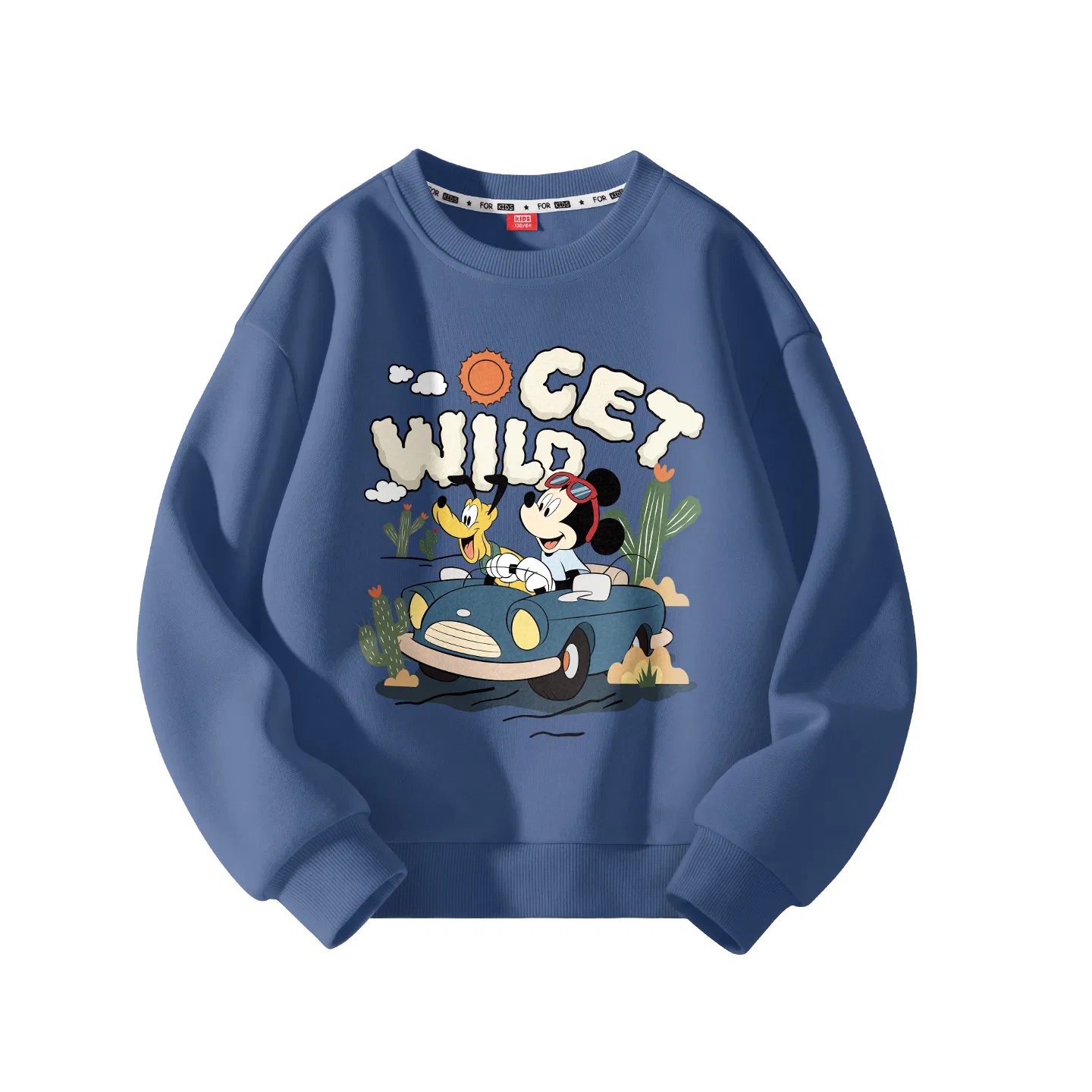 Детский свитшот для мальчиков хлопковый Disney, Diqiu Camp Indigo