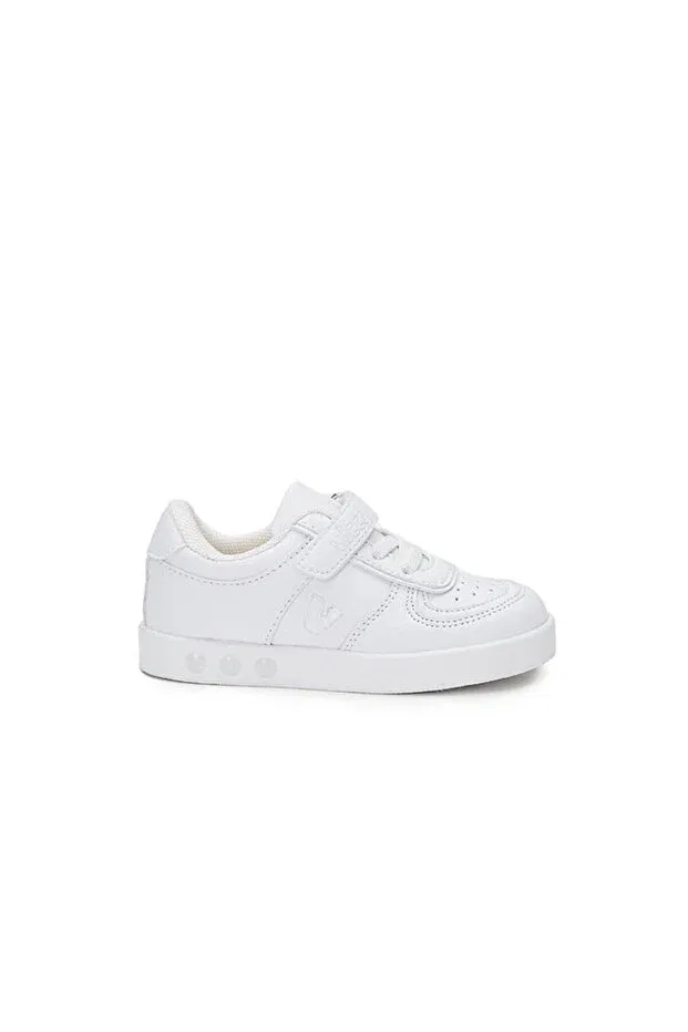 Детские кроссовки для девочек со светодиодами Vicco, White