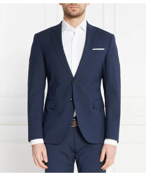 

Элегантный шерстяной жакет с травяным принтом Slim fit Joop!, синий