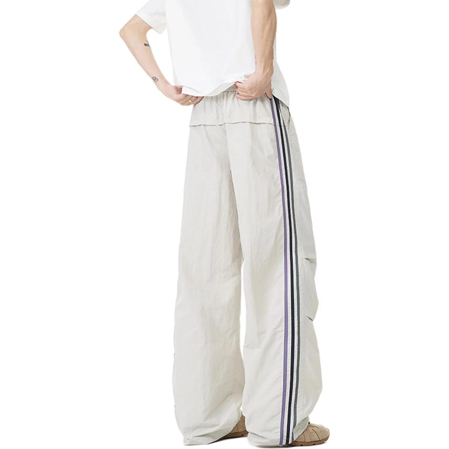 Детские широкие брюки свободного кроя с принтом Casual Pants WARRIOR — фото 4