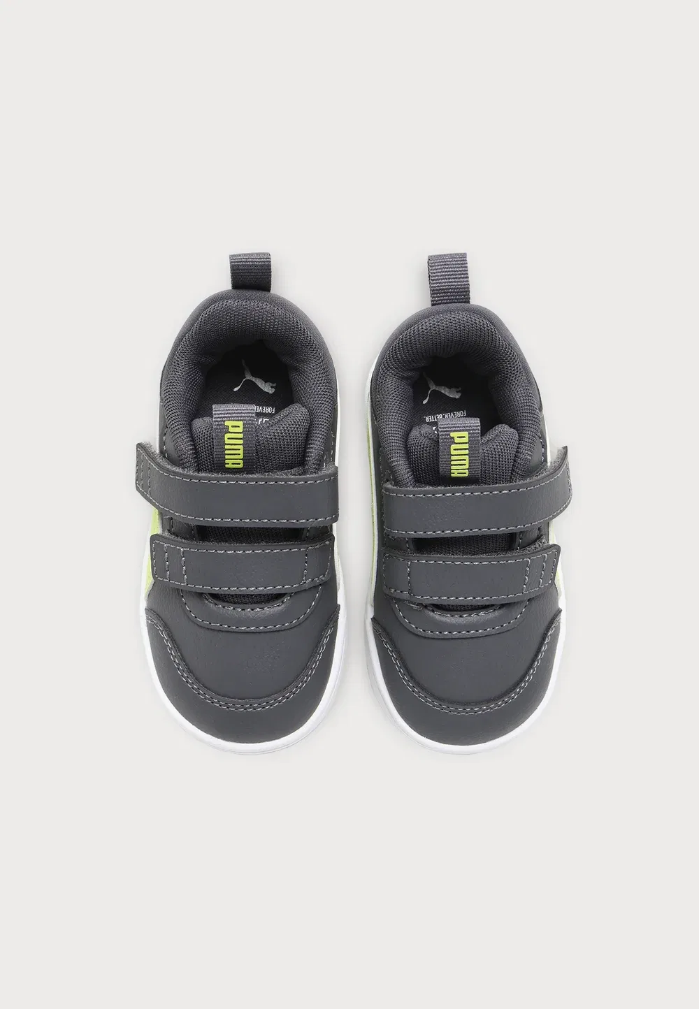 Кроссовки Multiflex унисекс для тренировок Puma, Moody Gray/Light Lime — фото 4