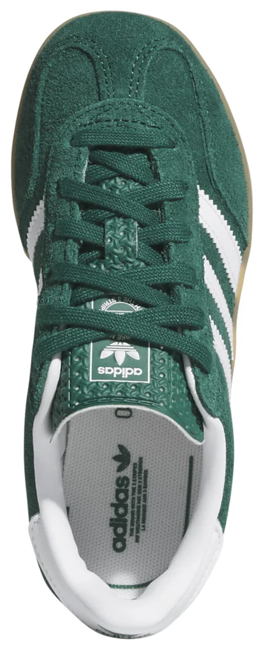 Детские кроссовки Gazelle Indoor Adidas, цвет Gum/Collegiate Green/Ftwr White — фото 4