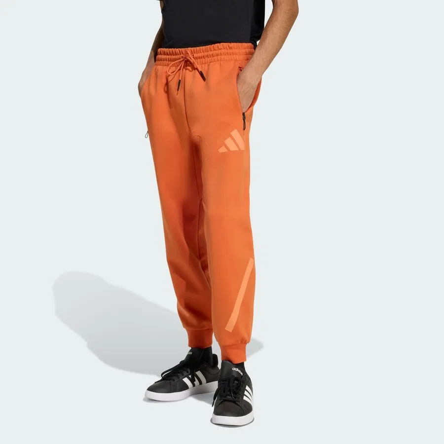 Спортивные штаны с принтом Z.N.E. adidas, Оранжевый