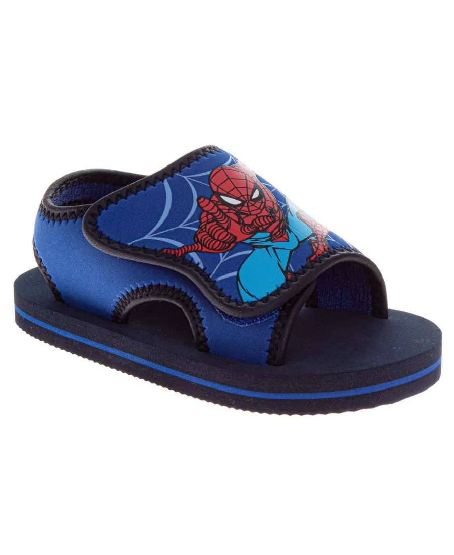 Сандалии-слайды на пеноматериале с мягкой стелькой Spider-Man, Blue
