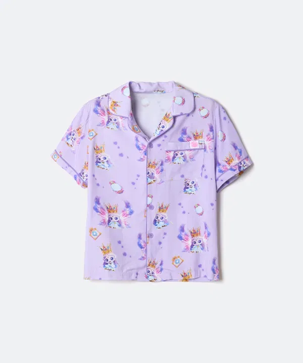 Пижама с коротким рукавом, Catch Tiniping 6, Spao Kids, светло-фиолетовый — фото 2