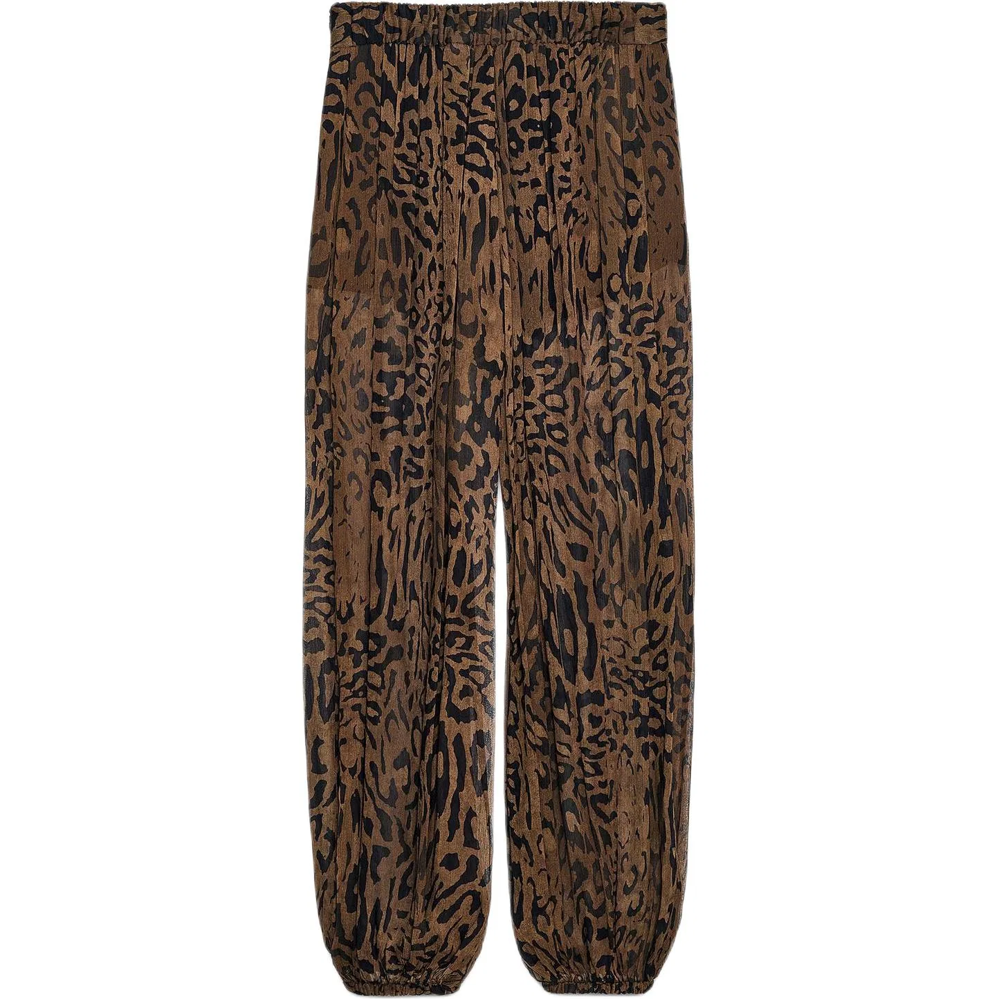 Женские повседневные брюки с леопардовым принтом ZARA, Leopard Print — фото 3