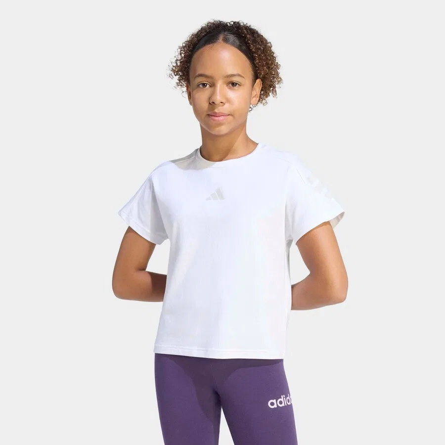 Спортивная футболка ADIDAS SPORTSWEAR Performance белого цвета — фото 3
