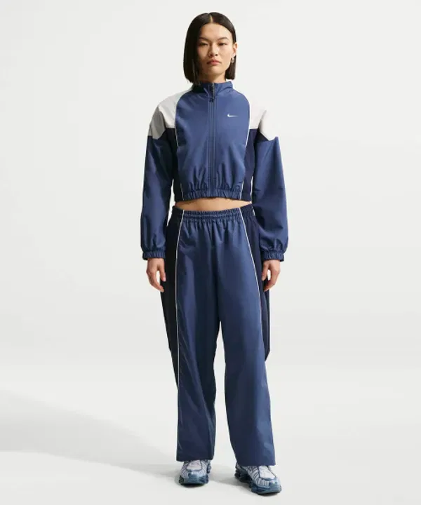 Тренировочная куртка Nike Sportswear Shrunken Track Jacket, мистик нави, лайт бон, миднайт нави — фото 3