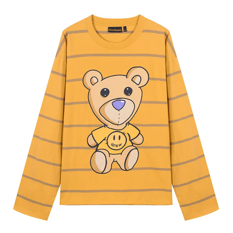 Детская футболка с принтом Smiley Collection Drew house, Черный