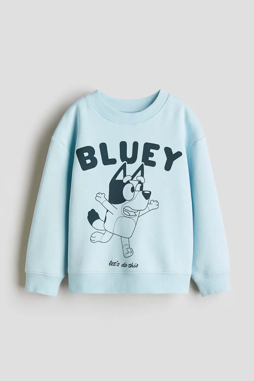 Толстовка с принтом H&M, Light Blue/Bluey