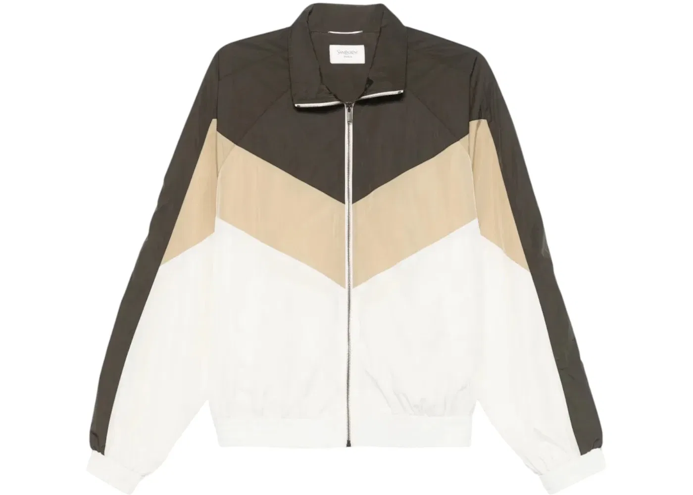 Мужская куртка с принтом Saint Laurent, Marron Ebene/Ecru/Be
