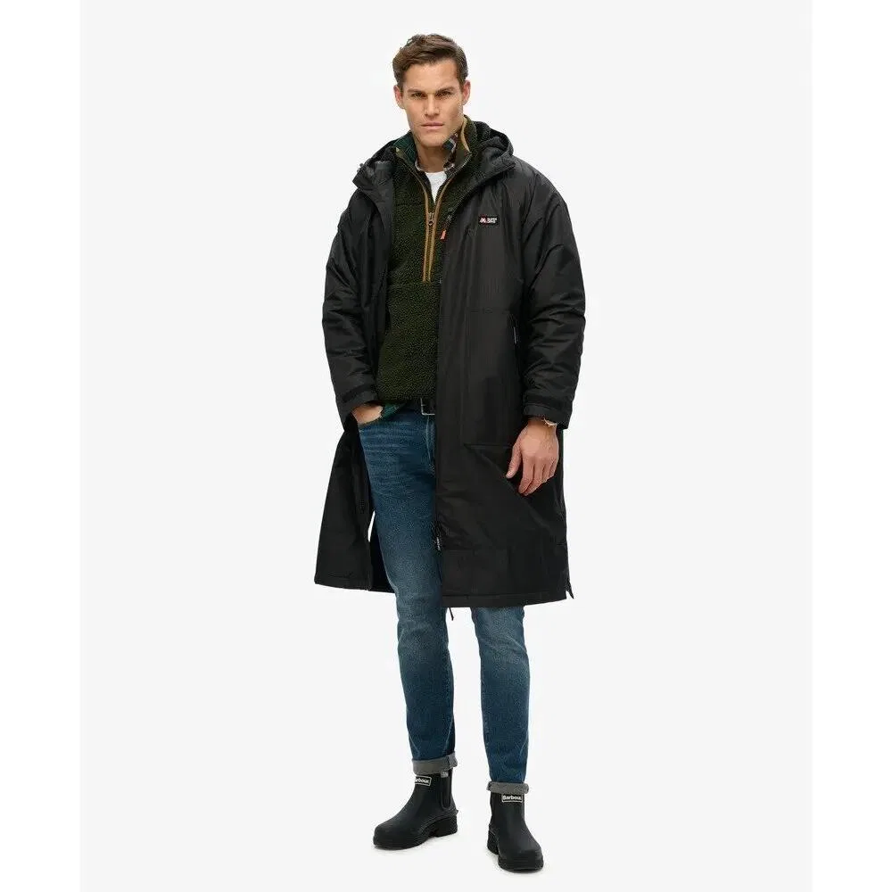 Женская ветровка-халат Superdry, Черный — фото 4