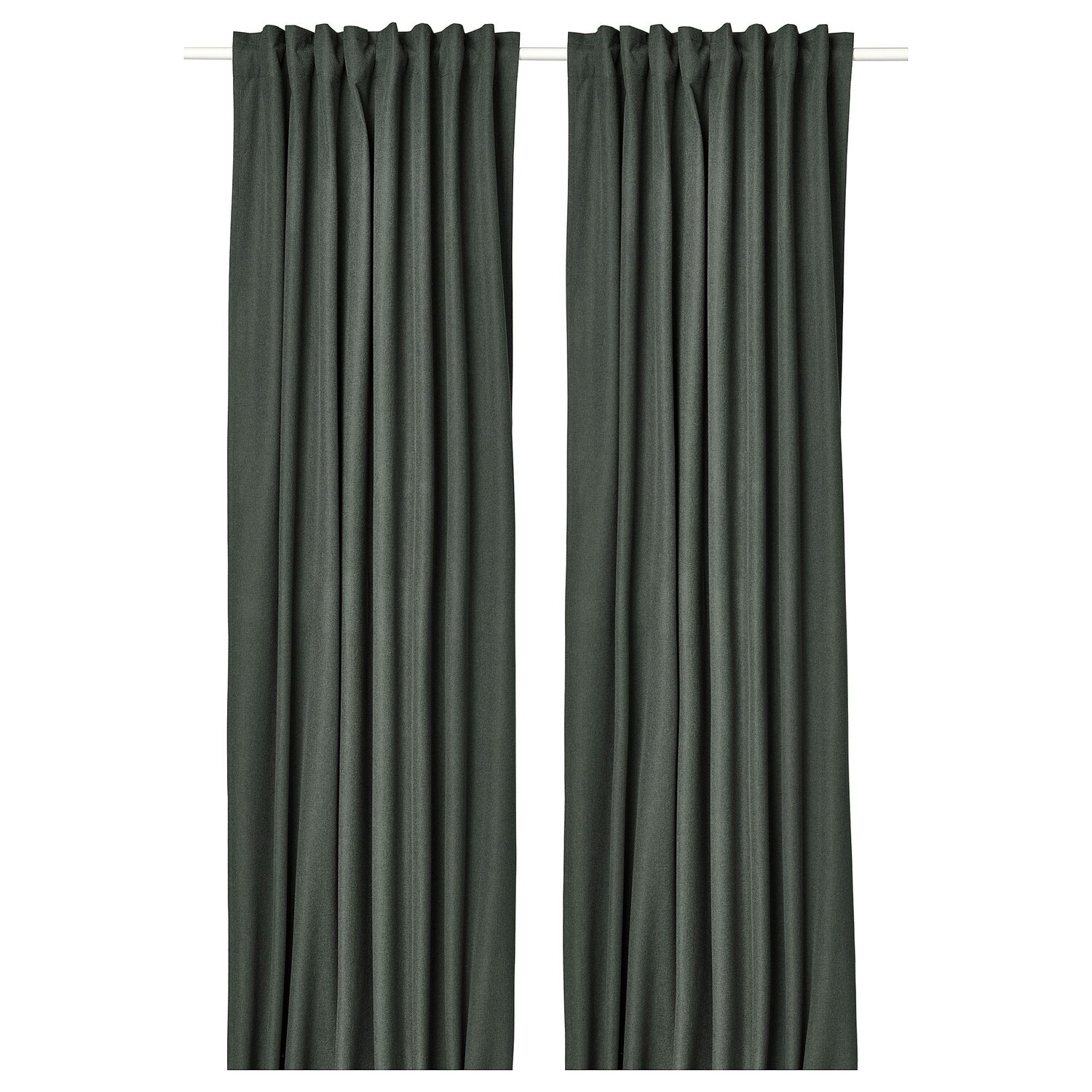 

Шторы Ikea Rosenmandel, 2 предмета, темно-зеленый