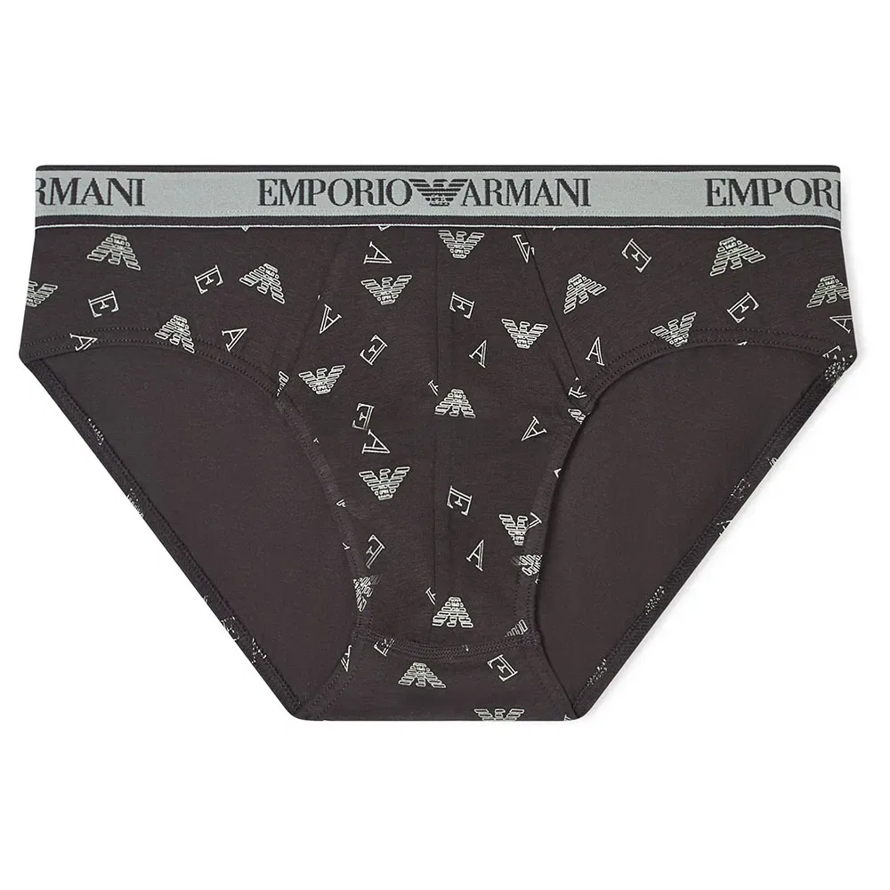 Мужские трусы-слипы с логотипом Emporio armani, 3 шт, Multicolor — фото 3