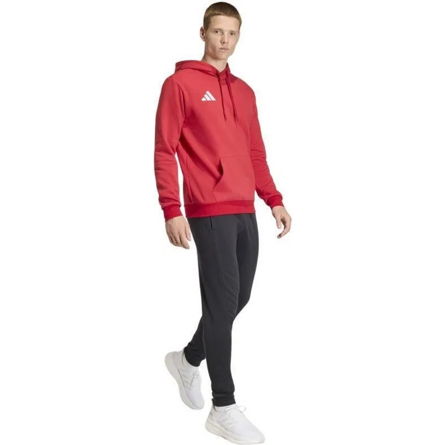 Мужской свитшот с капюшоном adidas ENT26, Красный — фото 4
